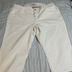 Liz Claiborne Off-White Slim Leg Pants